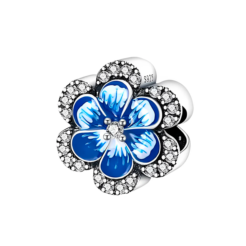 Blaue Blume Charm