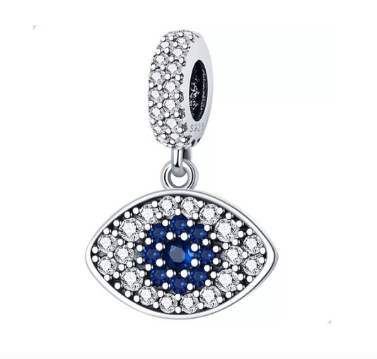 Eingefasstes Auge Charm