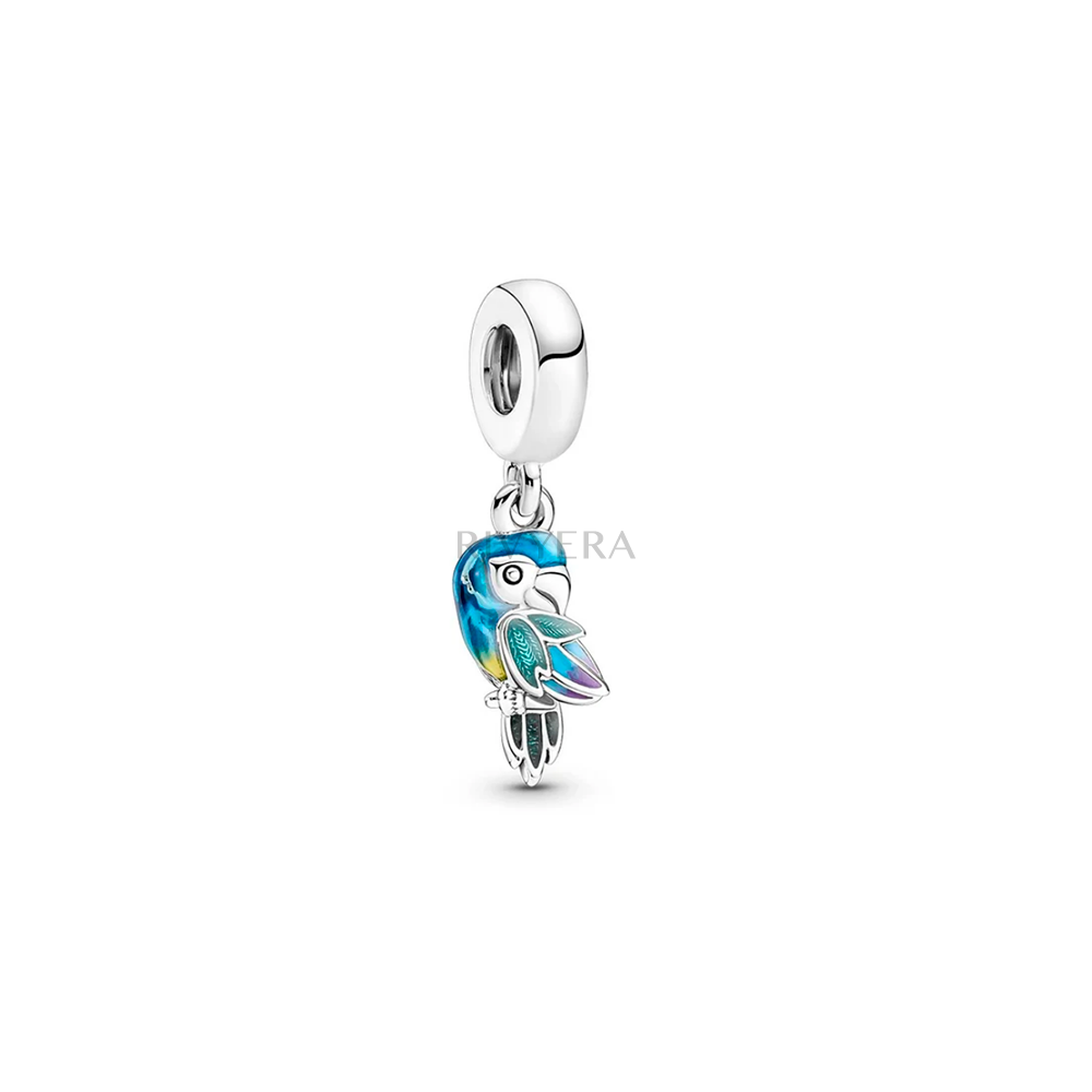 Blauer Ara Charm
