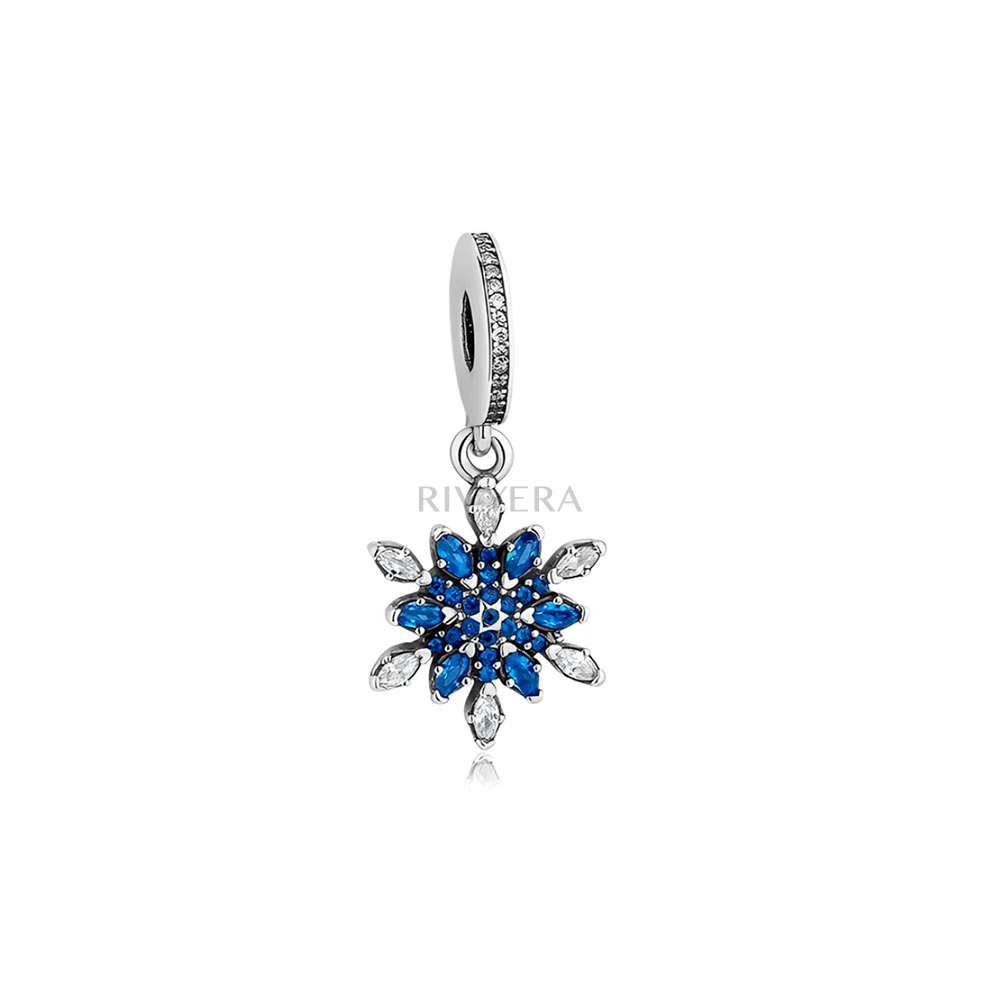 Blaue Mandala Charm