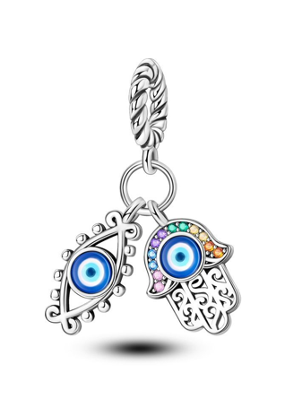 Griechisches Auge & Fatimas Hand Charm