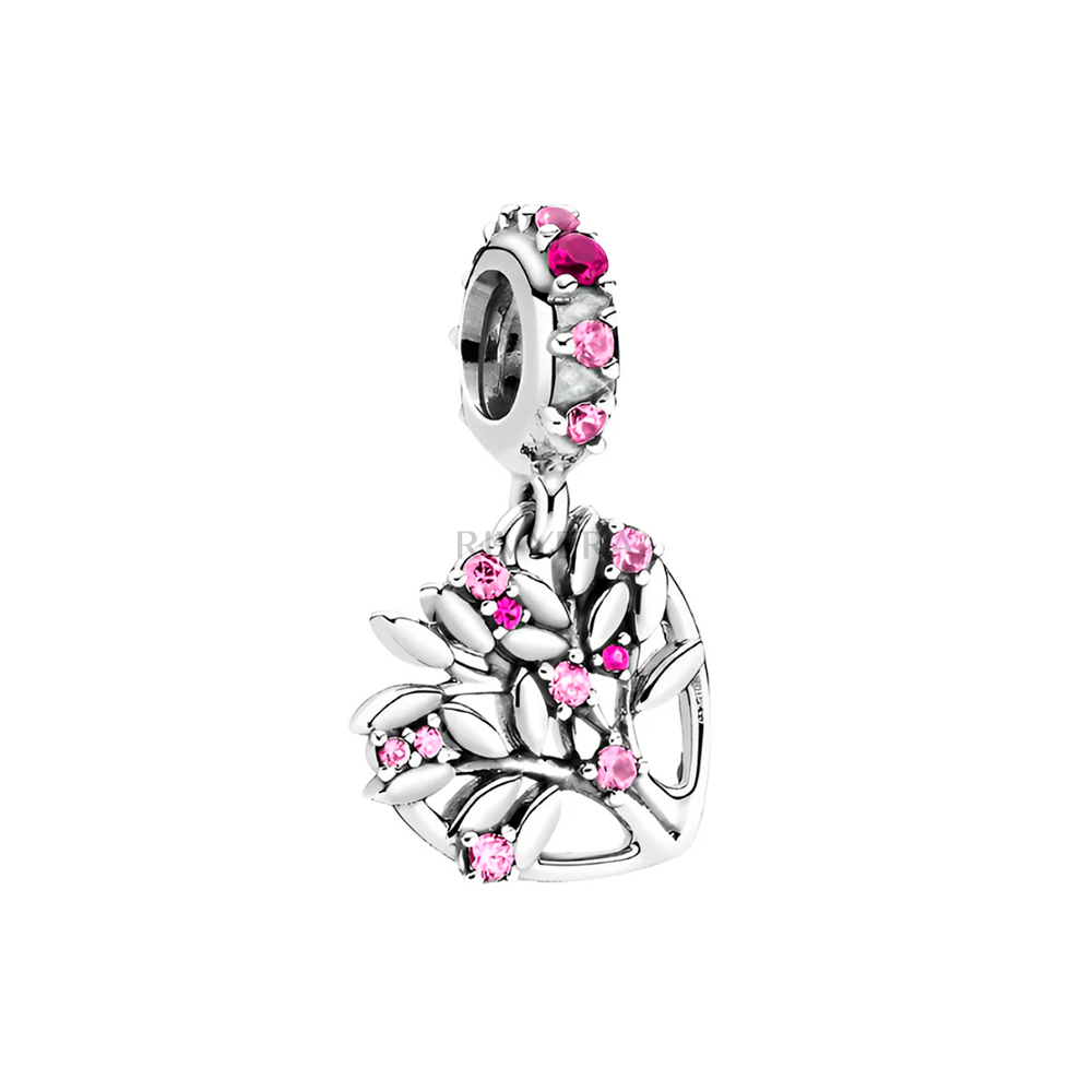 Rosa Blumen Charm