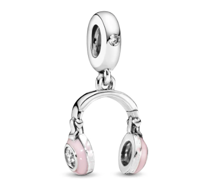 Rosa Kopfhörer Charm