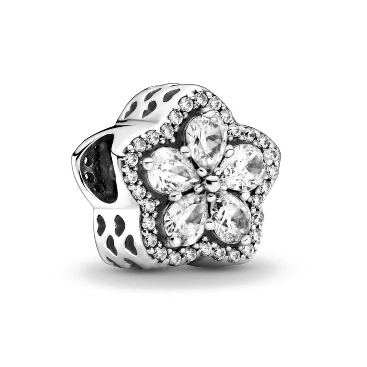 Eingefasste Blume Charm