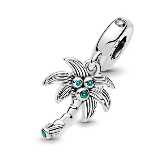Eingefasste Palme Charm
