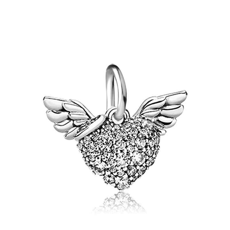 Herz mit Flügeln Charm