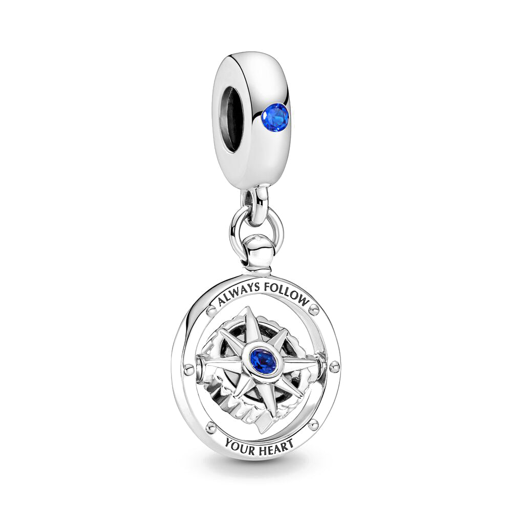 Windrose-Kompass Charm
