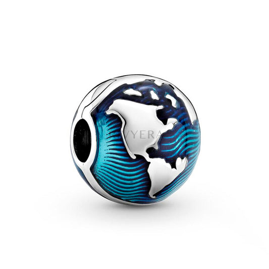 Blauer Planet Charm