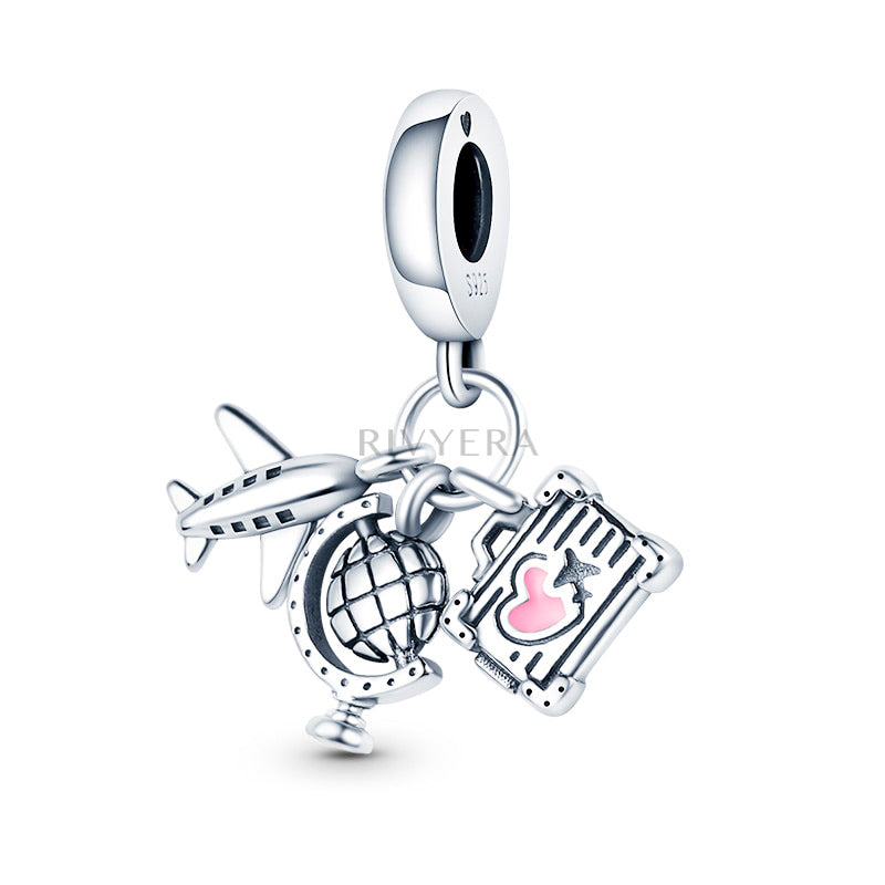 Rosa Reise Charm